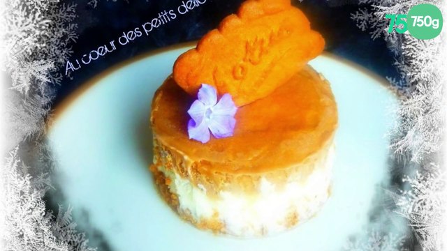 Entremet glacé spéculoos et chocolat blanc