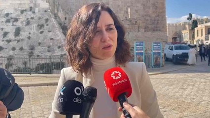 Ayuso toma nota de la seguridad israelí para culminar su viaje a Jerusalén