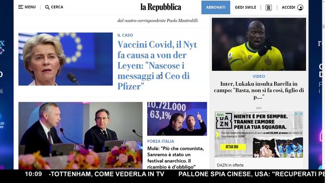 Il N. Y. Times denuncia la Commissione europea: Von Der Leyen deve pubblicare i messaggi con Pfizer