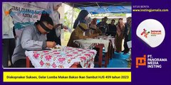 Upaya Pemkab Sinjai Perkenalkan Produk Lokal , dengan menggelar Lomba Makan Bakso Ikan