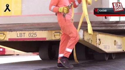 Katar, depremzedeler için konteyner evleri Türkiye'ye göndermeye başladı