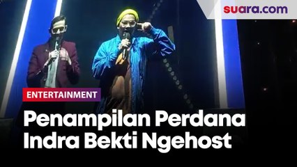 Penampilan Perdana Indra Bekti Ngehost di Konser Blue Usai Alami Pecah Pembuluh Darah