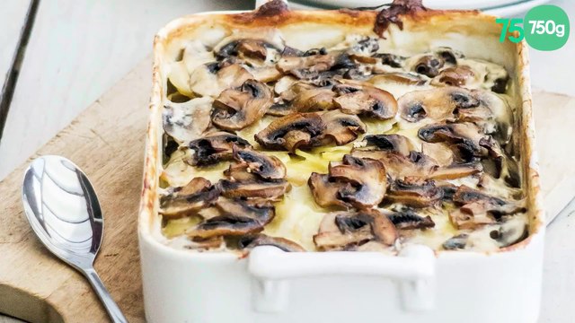 Gratin de champignons LOU et pommes de terre