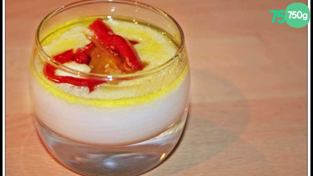 Panna cotta coriandre, légumes du soleil