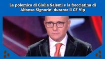 La polemica di Giulia Salemi e la frecciatina di Alfonso Signorini durante il GF Vip