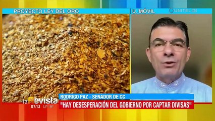 Senador Paz: La Ley del Oro “no hubiera sido mala”, pero el Gobierno está desesperado por captar divisas