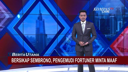 Bersikap Sembrono, Pengemudi Fortuner Arogan Rusak Brio di Senopati Minta Maaf!