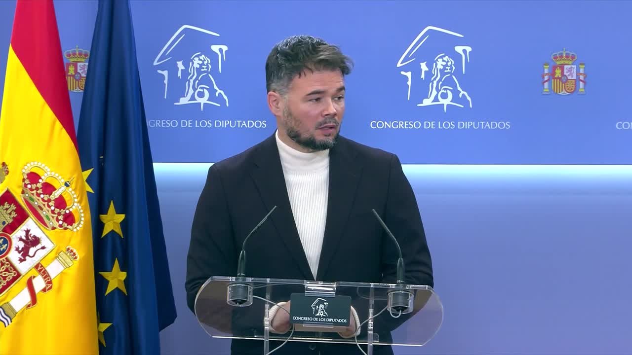 Rufián afirma haber mantenido conversaciones con los socios de gobierno por la ley de 'Solo sí es sí'