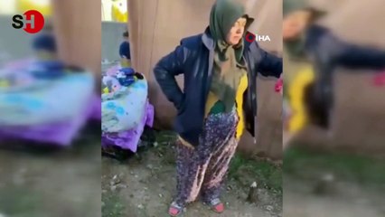 Yardım için gönderilen montun her bir cebinden çıkanlar depremzede kadını böyle duygulandırdı