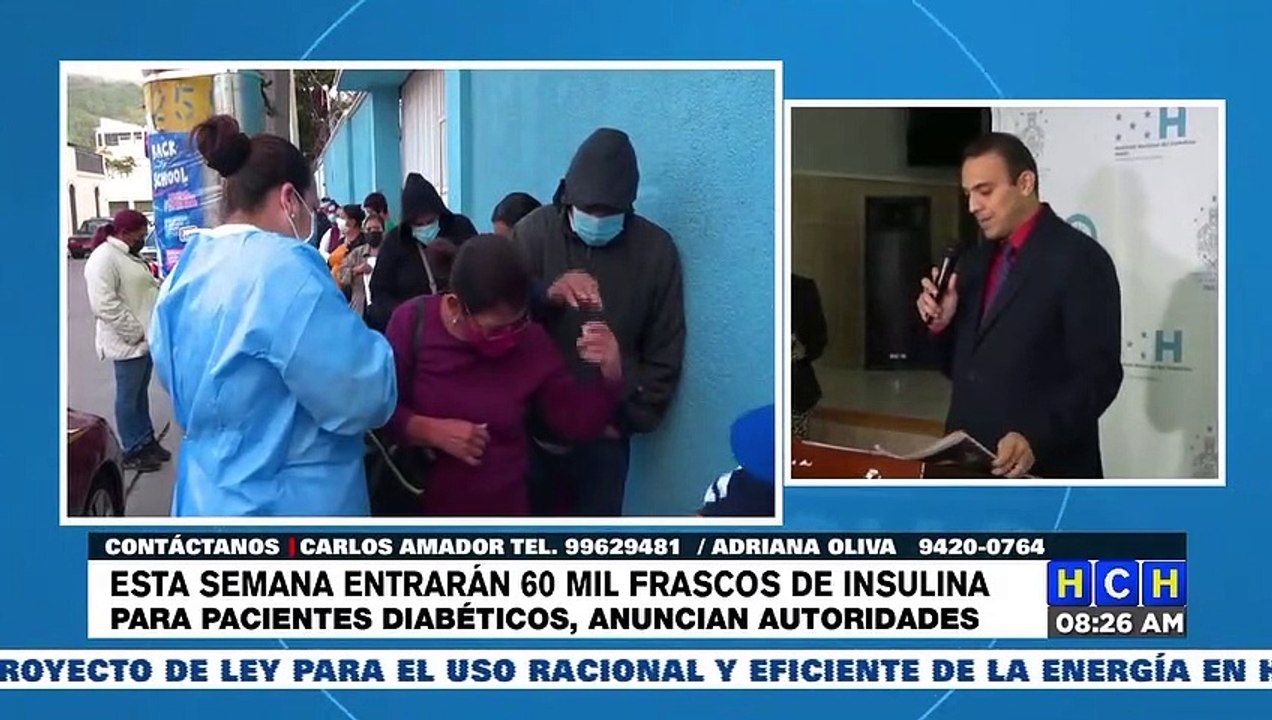 60 mil frascos de Insulina ingresarán al Instituto Nacional del Diabético