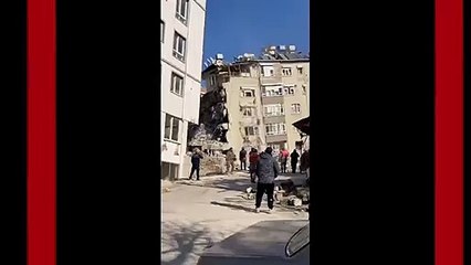 Dehşetin görüntüsü! Ekipler son anda kurtuldu