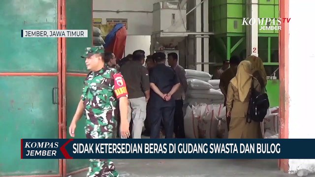 TPID Jember Sidak Stok Beras untuk Ramadhan di Gudang Bulog dan Swasta