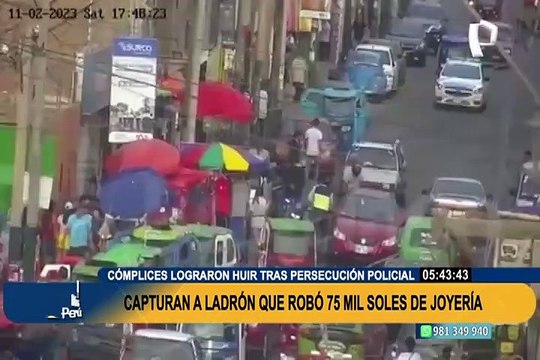 Barranco: PNP tras los pasos de delincuentes que robaron S/ 75 000 en joyería