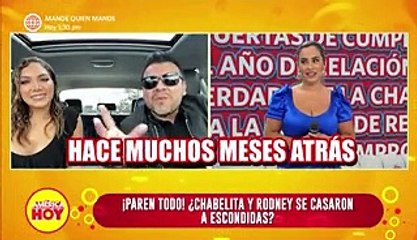 Isabel Acevedo se habria casado con su novio Rodney