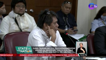 Ilang tauhan ng DA, nakikipagsabwatan umano sa negosyanteng si Lilia Cruz para ipitin ang supply ng sibuyas | SONA