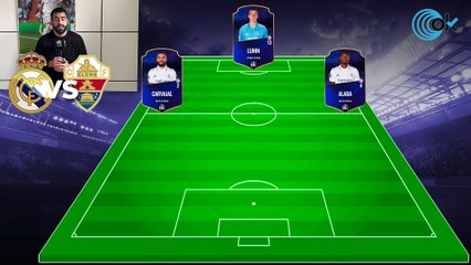 Alineación del Real Madrid contra el Elche C. F.