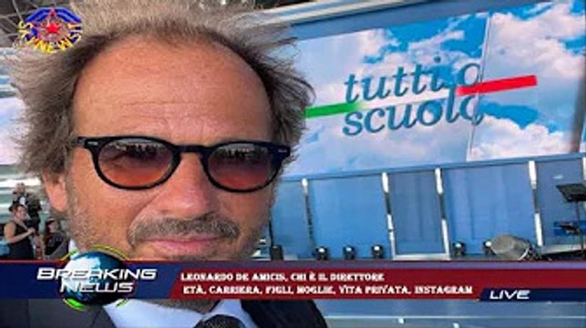 Leonardo De Amicis, chi è il direttore età, carriera, figli, moglie, vita privata, Instagram