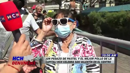 ¡En el Centro de la Capital! HCH celebra el "Amor y La Amistad" compartiendo un delicioso pedazo de pastel