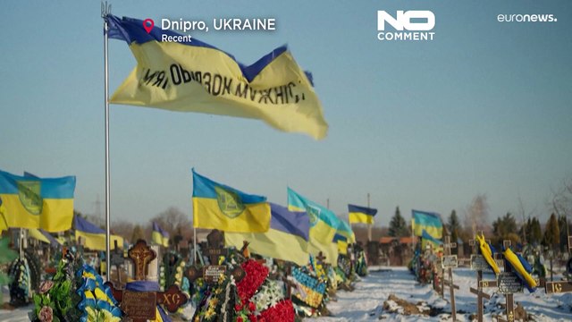 Watch: Krasnopilske military cemetery, final resting place for fallen Ukrainian soldiers