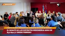 El básico de los docentes misioneros será de $37.850,77 desde febrero