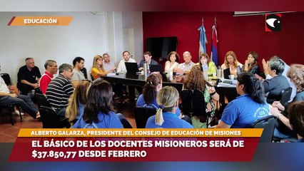 El básico de los docentes misioneros será de $37.850,77 desde febrero