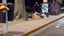 Transeúntes denuncian montañas de basura en el “Parque Rojo”