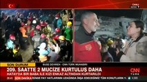 209. saatte 2 mucize kurtuluş daha: Enkazdan eşiyle birlikte sağ çıkarıldı