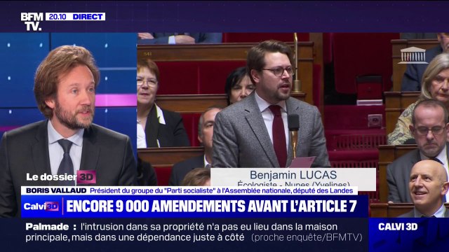 Boris Vallaud, président du groupe PS à l'Assemblée: Je souhaite que nous puissions débattre de l'article 7 qui prévoit le report de l'âge légal à 64 ans