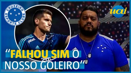 'Falhou sim', diz Hugão para Rafael Cabral do Cruzeiro