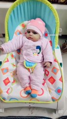 Baby enjoying her new rocker #shorts #baby #cute