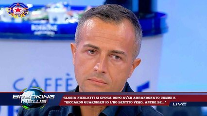 Gloria Nicoletti si sfoga dopo aver abbandonato Uomini e  “Riccardo Guarnieri? Io l’ho sentito vero,