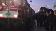 İzmir'den 18 vagon dolusu insani yardım treni yola çıktı