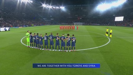 Ligue des champions - Une minute de silence respectée lors de PSG-Bayern et AC Milan-Tottenham