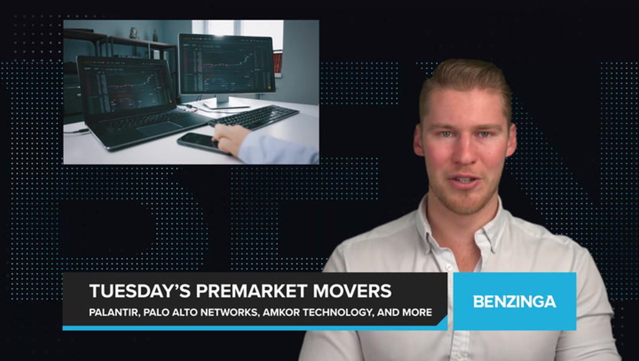 Tuesday’s Premarket Stock Moves: Palantir, Palo Alto Networks, Cadence Design Systems, Amkor Technology