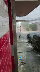 Chuva forte atinge bairro Glória, em BH