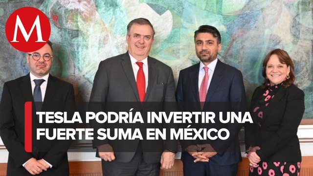 Ebrard se reúne con ejecutivos de Tesla: pronto habrá buenas noticias