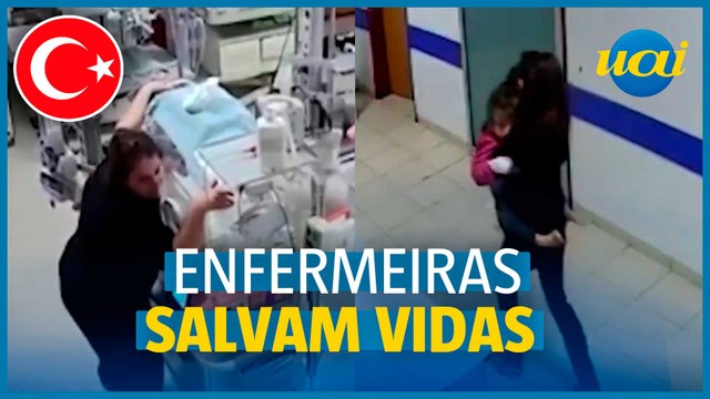 Turquia: Enfermeiras se arriscam para salvar crianças