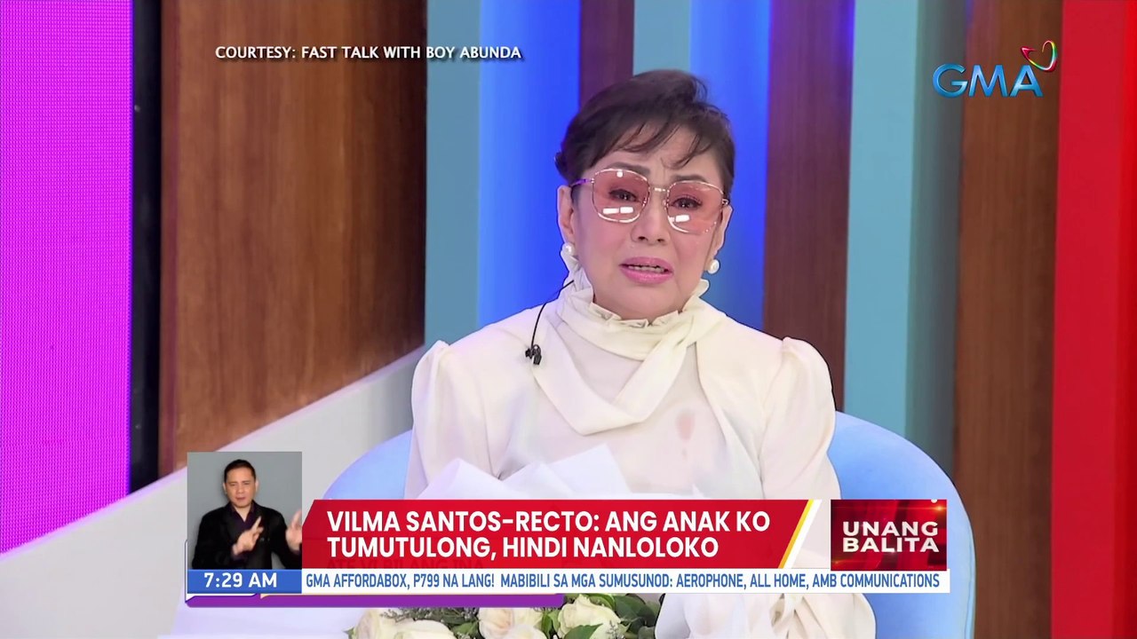 Vilma Santos-Recto: Ang anak ko tumutulong, hindi nanloloko | UB