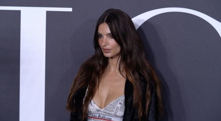 Emily Ratajkowski Wore a Big Blazer With No Pants at Jonathan Simkhai