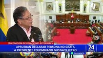 Gustavo Petro: Comisión del Congreso aprueba declarar persona no grata a mandatario colombiano