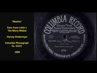 Maxims - Franz Lehár's The Merry Widow (1908)
