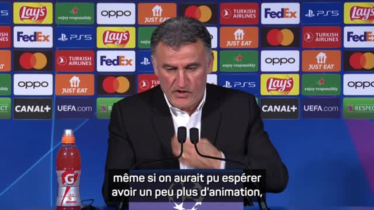 8es - Galtier : "Une première heure de jeu difficile"