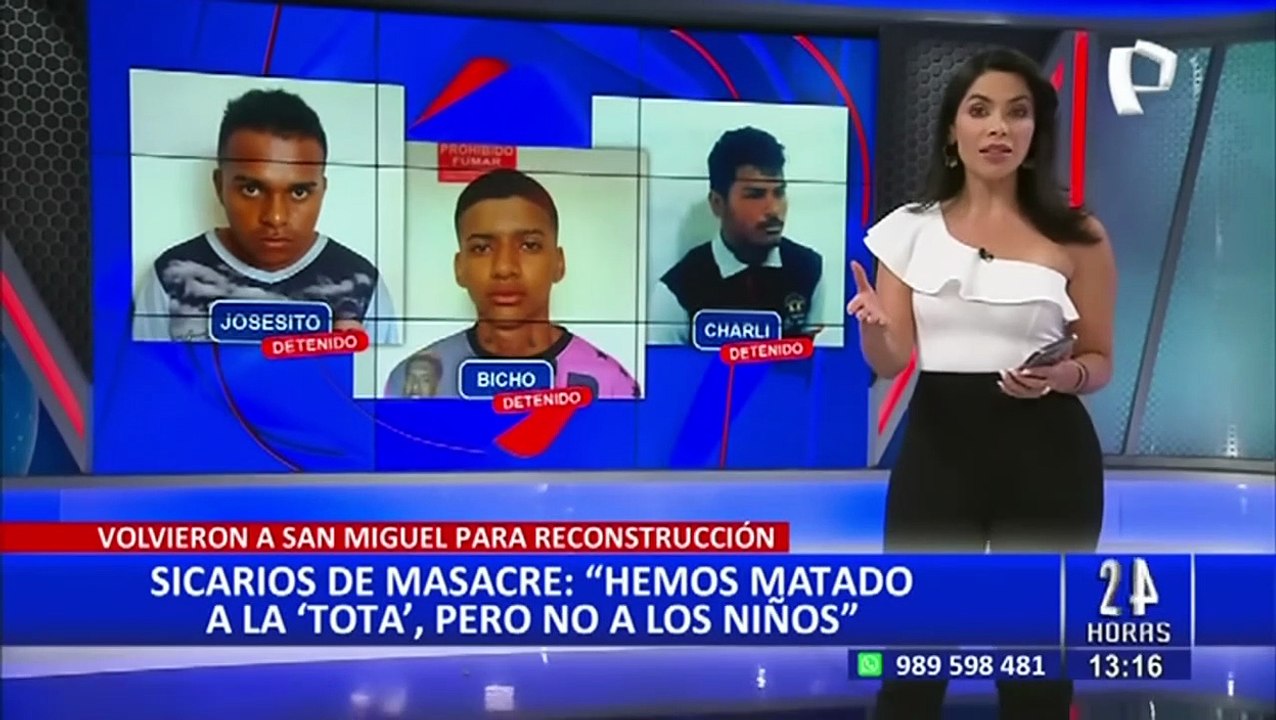 Entre risas, sicarios dicen que no se arrepienten de matanza en San Miguel: "Hemos matado a la 'Tota', no a los niños"