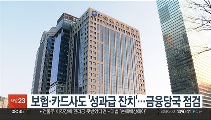 보험·카드사도 '성과급 잔치'…금융당국 점검