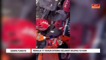 Gempa Turkiye | Remaja 17 tahun ditemui selamat selepas 10 hari
