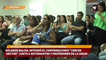 Soledad Balán, integró el conversatorio Tercer Sector junto a estudiantes y profesores de la UNaM