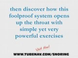Stop Snoring with Simple 3 Minute Exercises