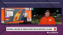 Heavy snow expected from the Rockies to the Plains