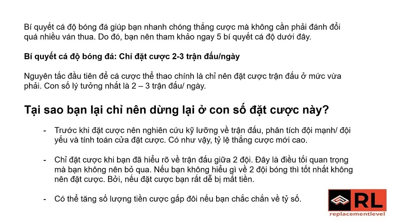 5 bí quyết cá độ bóng đá bạn nhất định phải thuộc lòng