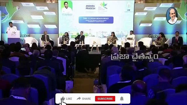 Y S JAGAN MOHAN REDDY ...CM of Andhra Pradesh at Global Investors Summit 2023.
